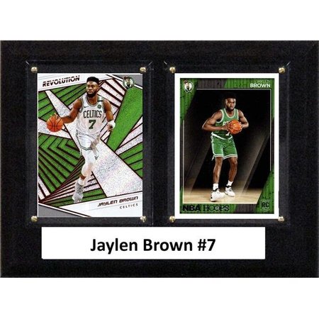 WILLIAMS & SON SAW & SUPPLY C&I Collectables 68JAYLBROWN NBA 6 x 8 in. Jaylen Brown Boston Celtics Two Card Plaque 68JAYLBROWN